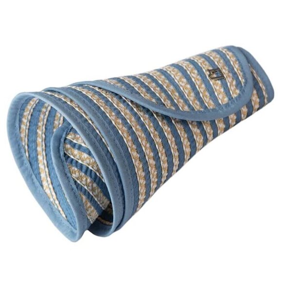 💕ERIC JAVITS💕 Brooke Packable Squishee Visor ~ UPF50+ Blue Mix One Size NWT - Picture 3 of 14